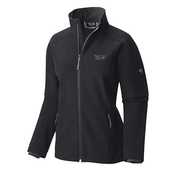 Mountain Hardwear Jackets & Blazers - MOUNTAIN HARDWEAR FAIRING SOFTSHELL BLACK ZIP UP JACKET Size XS